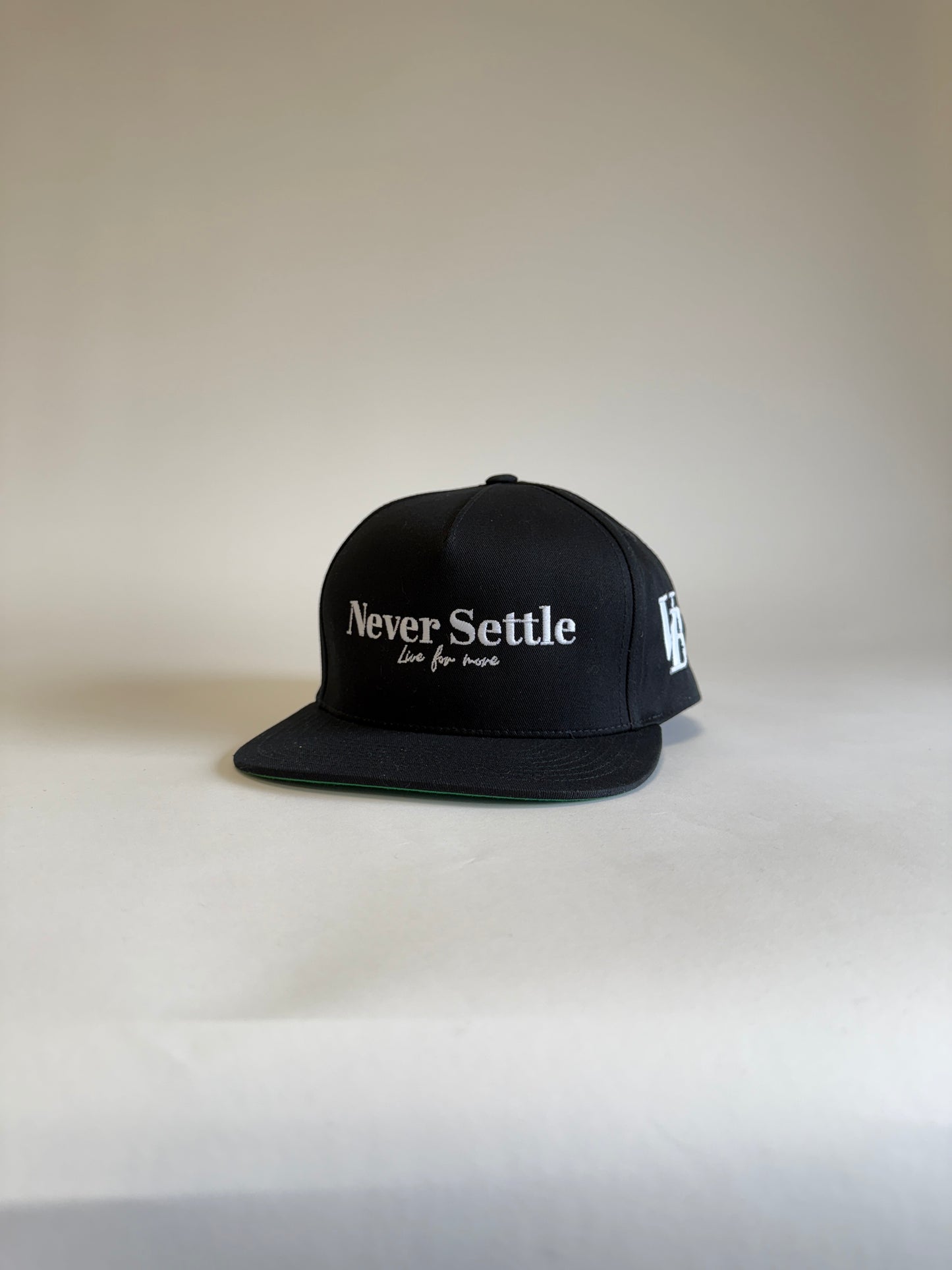 Never Settle SnapBack - Black
