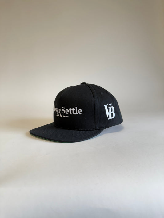 Never Settle SnapBack - Black