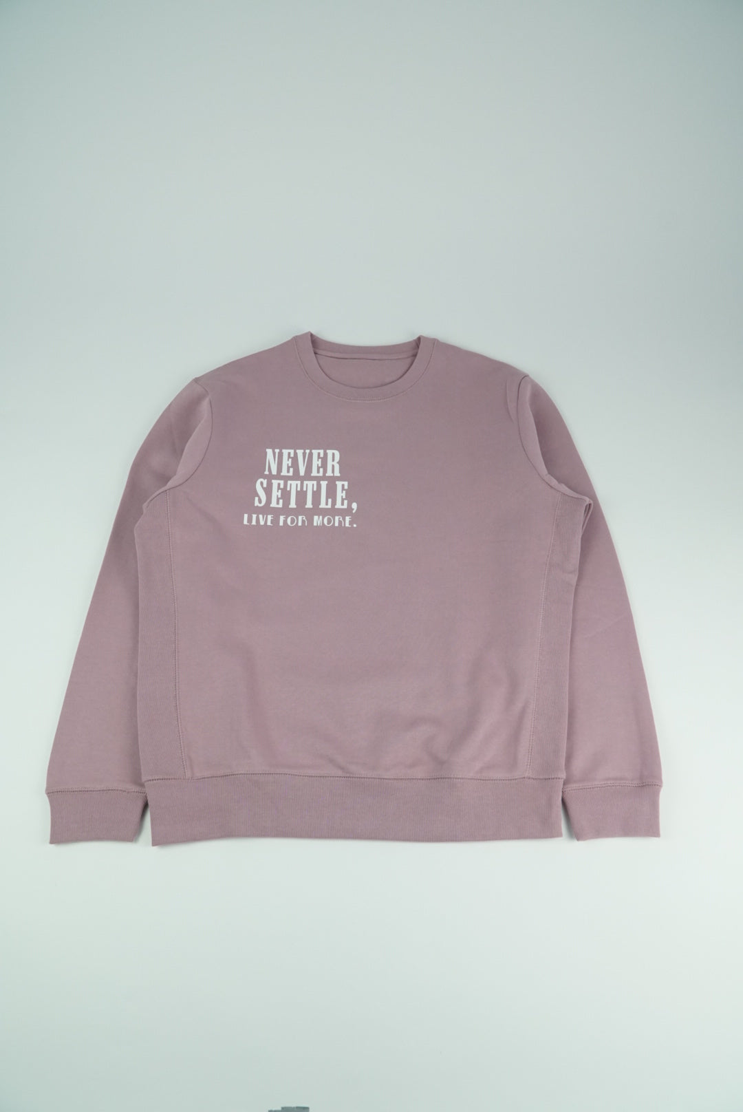 Never Settle Crewneck Sweatshirt